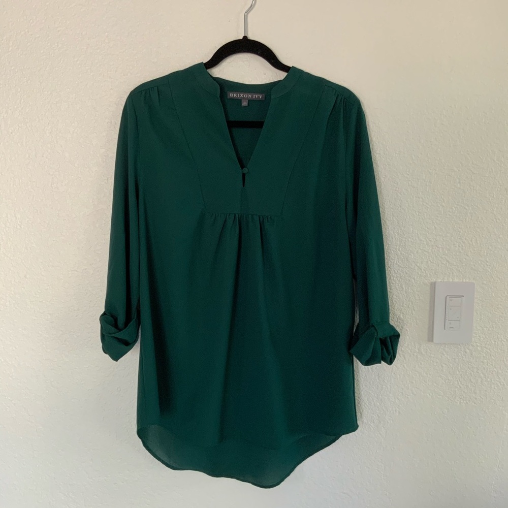 Emerald green blouse